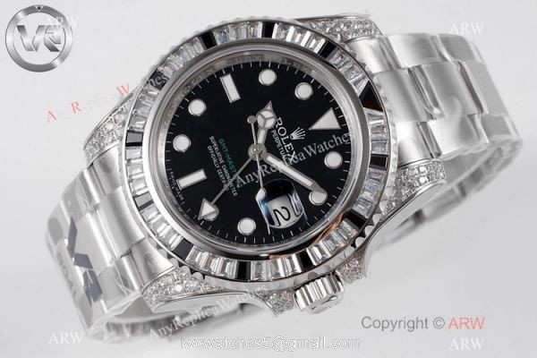 Swiss 1:1 Copy Rolex GMT-Master 2 Black Sapphire Watch VR Factory MAX Version Swiss 3186 Movement 4