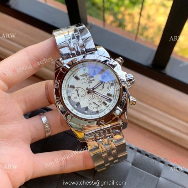 Best Quality Copy Breitling Chronomat 01 Watches Yellow Dial 43mm 4