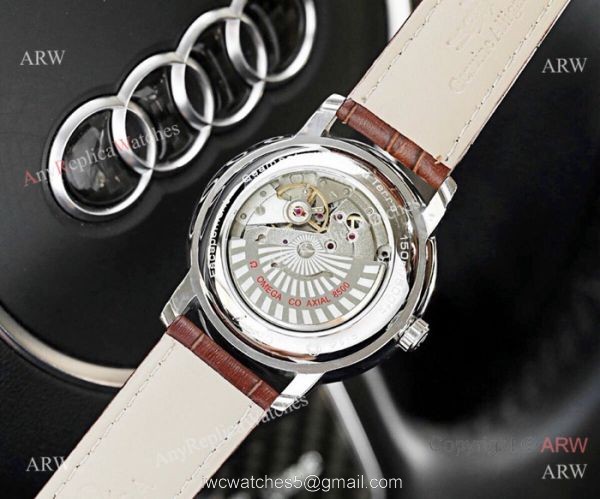 Best Copy Omega De Ville SS White Moonphase Dial 40MM Watch 4