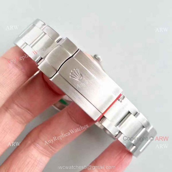 Swiss Replica Rolex Oyster Perpetual Watch Gray Dial Original Style Buckle 4