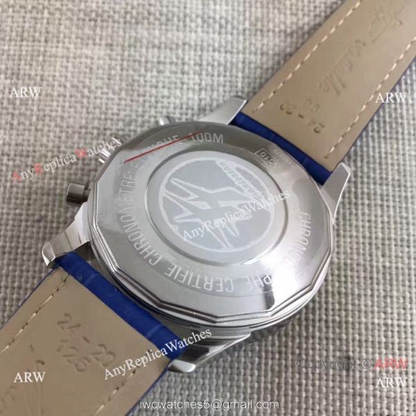 Clone Breitling Transocean Watch Black Chronograph Leather Strap 4
