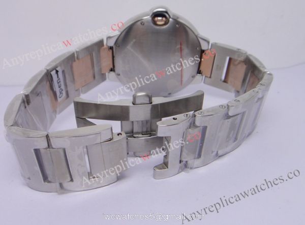 40mm CARTIER Ballon Bleu Replica Watch 2-Tone Rose Gold 4
