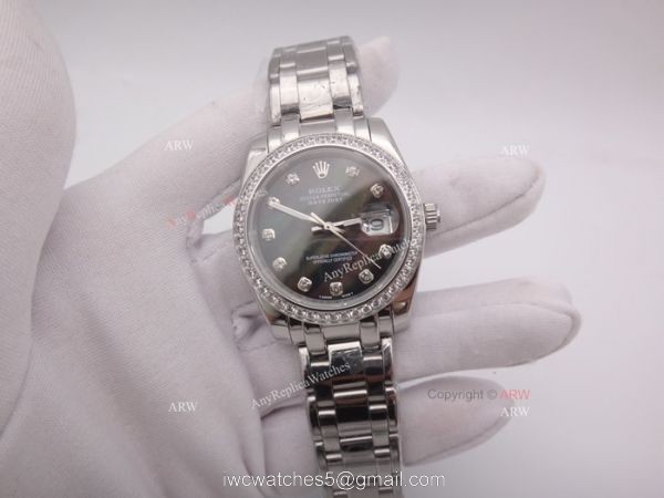 Rolex Datejust Pearlmaster 36mm Replica Rolex Diamond Bezel Watch 4