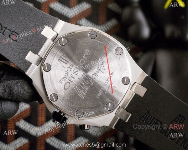 Knockoff Audemars Piguet Royal Oak Offshore Watch Iced Out White Face 4