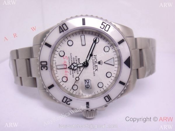 Swiss High Quality Rolex Bamford Submariner Watch SS White Ceramic Bezel 4