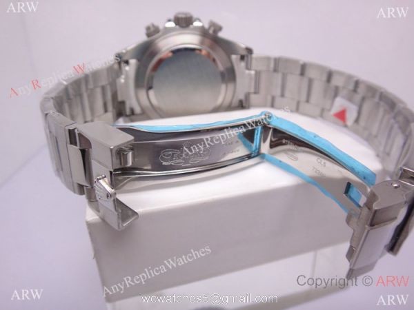 New Style Replica Rolex Daytona SS Diamond Dial Watch- Ice blue Sub-Dial 4