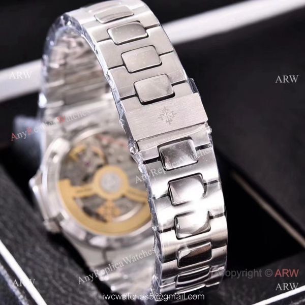 Best Replica Nautilus Patek Philippe Ladies Watch Blue Dial 4