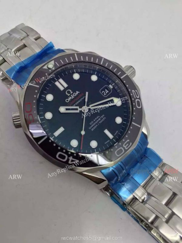 The 50th Anniversary Omega Replica Watches James Bond Black Dial 4