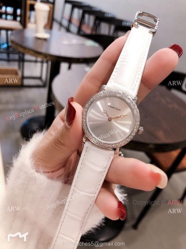 2019 New Cartier SS Diamond Watches Japan Quartz Best Replica 4