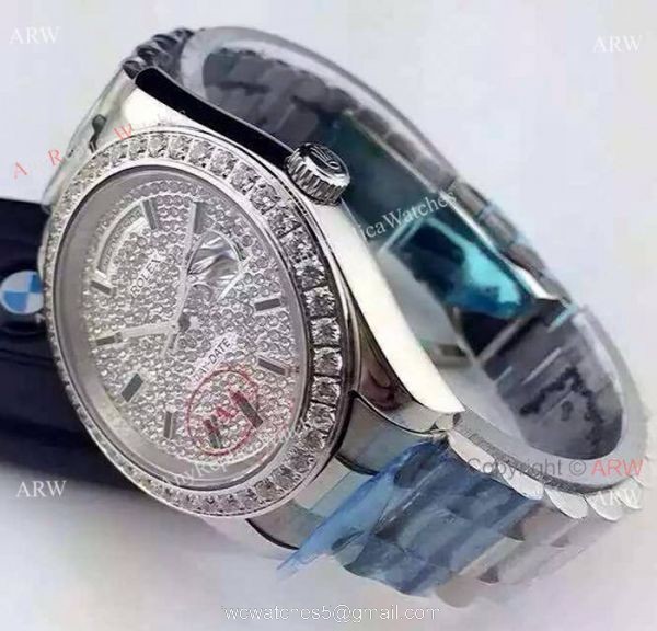 High Quality Rolex Diamond Bezel Replica Watch DDII 41mm 4