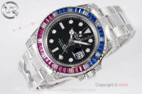 Swiss 1:1 VR Factory &8216;MAX Rolex GMT-Master II 116759 Saru Watch Diamond Band 4