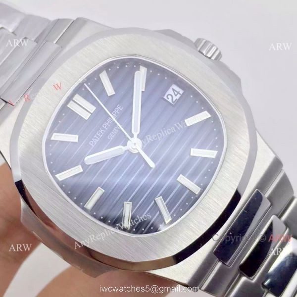 Swiss 324SC Patek Philippe Blue Face SS Watch 4