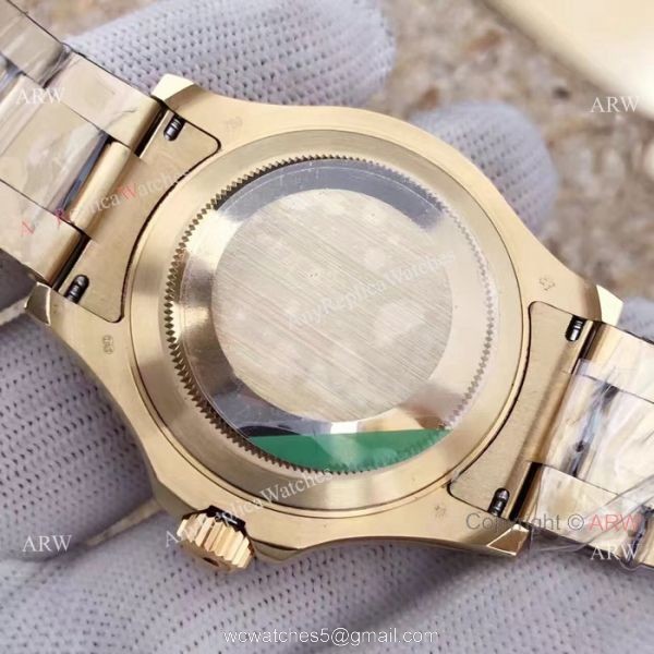 SWISS 3135 Rolex Yacht-Master All Gold Replica Watch New Movement 4