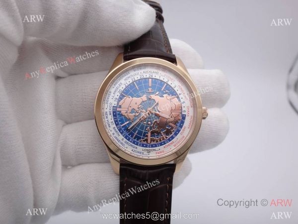 Swiss Replica Jaeger-LeCoultre Geophysic Universal Time Watch Rose gold 4