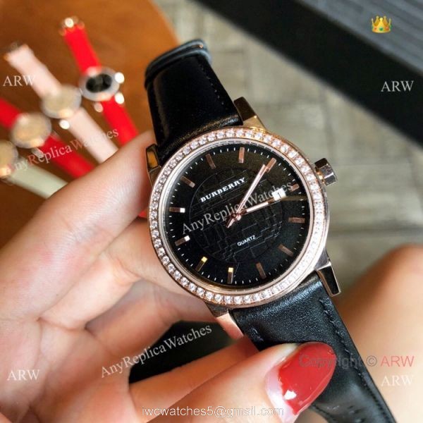 Best Quality Burberry Women Quartz Watches Rose Gold White 4