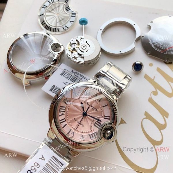 Swiss Quality Womens Fake Cartier Watch Ballon Bleu de 33mm 4