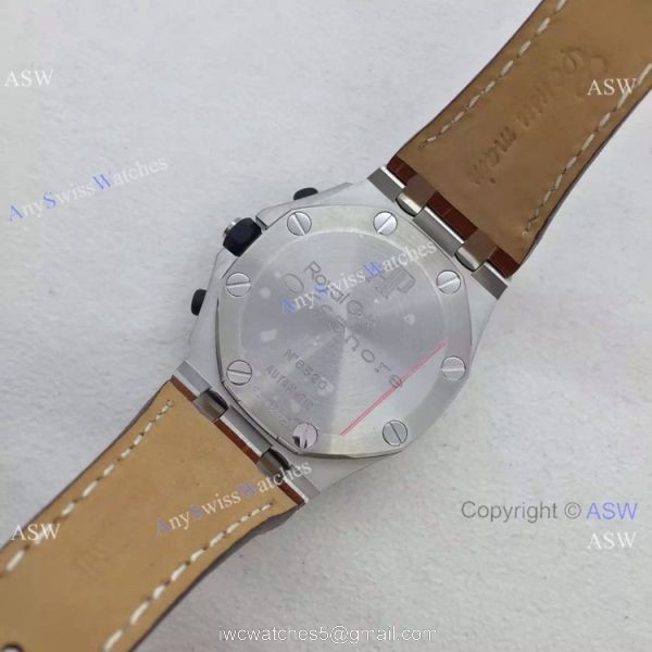 Replica Audemars Piguet Swiss Replica Chronograph watch SS White 4