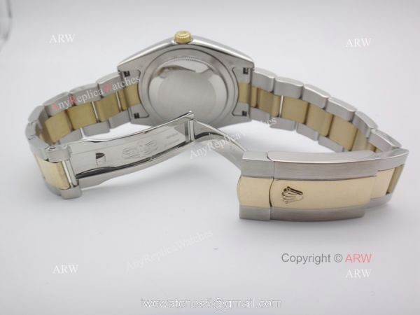 Rolex Oyster Perpetual Sky Dweller Replica Watch 2-Tone White 42mm 4