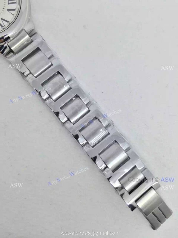 Replica Swiss Cartier Ballon Bleu Ladies Watch Stainless Steel 4