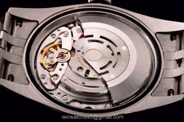 ROLEX DATEJUST SWISS ETA3135 WATCH SS BLACK ROMAN 4