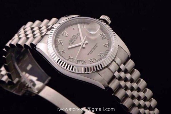 ROLEX DATEJUST SWISS ETA 3135 AUTOMATIC WATCH GRAY FACE 4