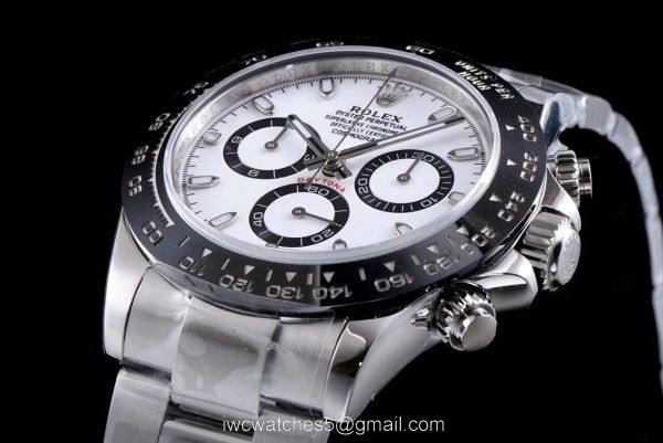 High Qualtiy Copy Rolex Daytona Panda Face Black Ceramic Bezel Watch Swiss Grade 4130 AR Factory 4