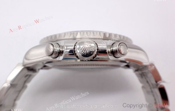 Swiss Copy Rolex Yachtmaster II 7750 Watch Stainless Steel Blue Ceramic 4