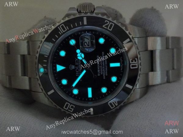 Noob factory Replica Rolex Submariner Stainless Steel Black Dial Black Ceramic Bezel watch 4