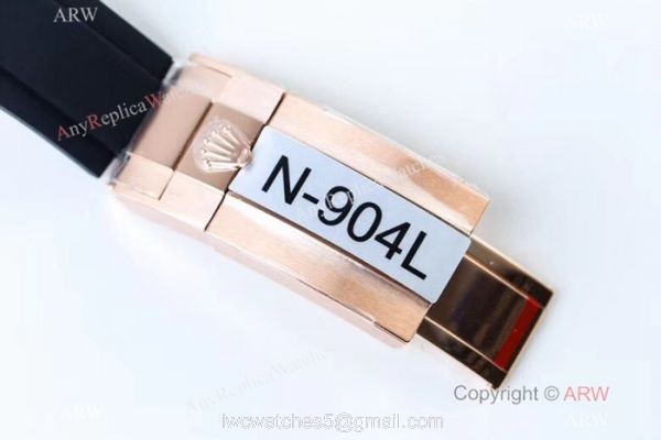Noob Factory V8 904L Swiss 3135 Rolex Yachtmaster Rose Gold Replica Watch 4