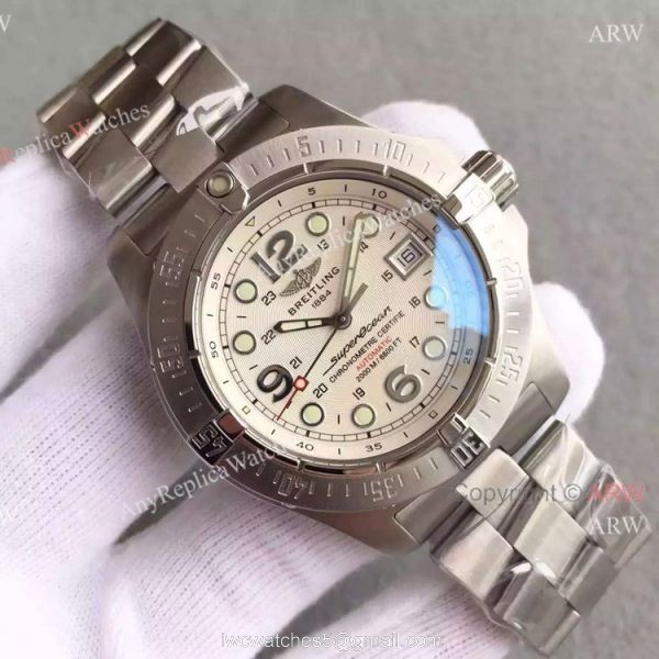 Knockoff Breitling Superocean Steelfish Watch Stainless Steel Blue Face 4