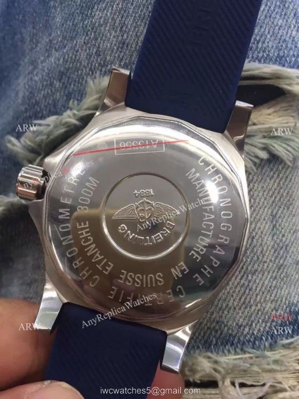 Copy Breitling Avenger Blackbird Blue Dial Blue Rubber Strsp Watch 4
