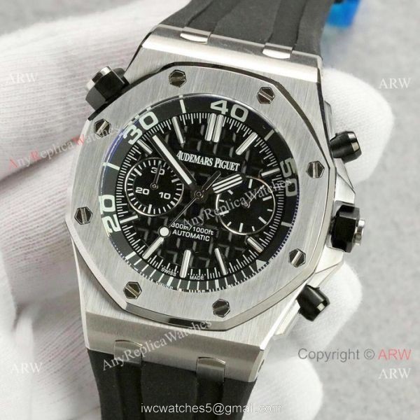 Audemars Piguet Royal Oak Offshore 42mm Watches SS Blue Dial 4