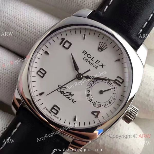 Swiss Rolex Cellini Danaos SS White Dial Replica Watch AAA Grade 4