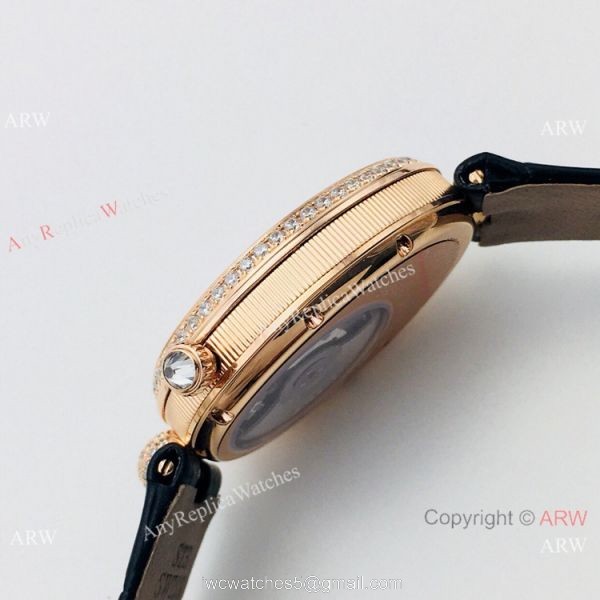 Swiss 1:1 Replica Breguet Reine De Naples Iced Out Watch Ladies 4