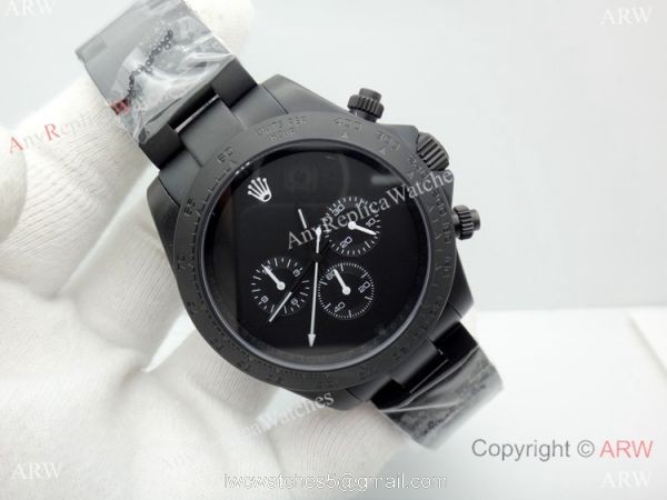 Newest Replica Rolex Daytona Automatic Watch w/ All Black Case 4
