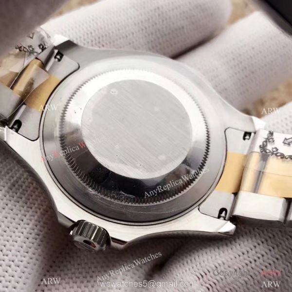New Yacht-Master Replica Rolex Watch 2-Tone White MOP watch 4