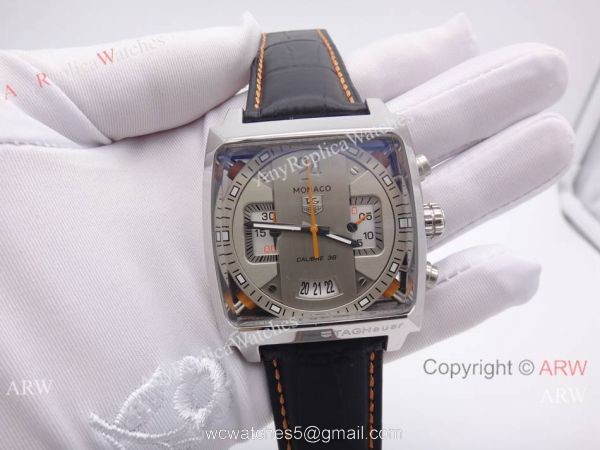 Tag Heuer Monaco 24 Calibre 36 Gray Face Watch Replica Tag Heuer Monaco Quartz 4