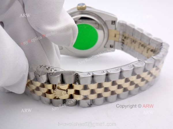 Rolex Datejust 2-Tone Jubilee Silver Diamond 36mm Watch Rolex 16233 Fake Watch 4