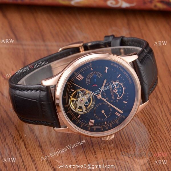 Jaeger-LeCoultre Master Tourbillon Rose Gold Watch Best Copy 4