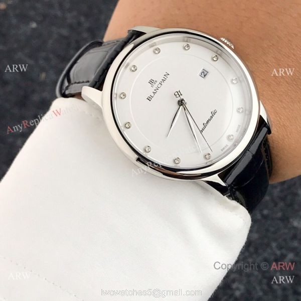 High Quality Copy Blancpain Lovers Watches SS Black Dial 4