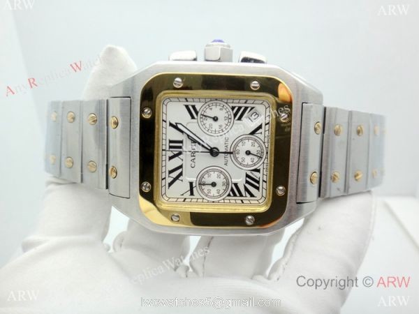 Replica Cartier Santos Chronograph Watch 38mm 4