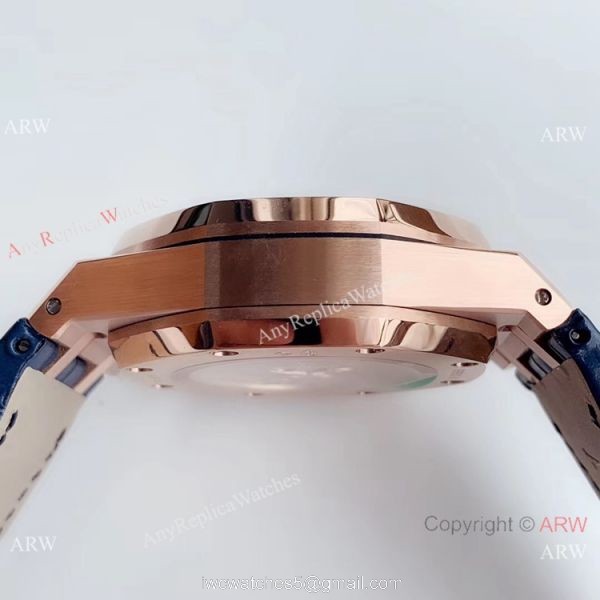 BF Factory Audemars Piguet Royal Oak 26331or Copy Watch Rose Gold Blue Face 4