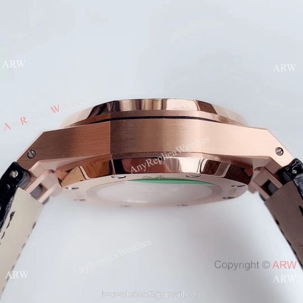 BF Swiss Audemars Piguet Royal Oak 26331OR Rose Gold Black Watch Super Clone 4