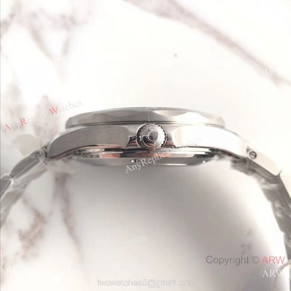 AAA Swiss Omega Seamaster James Bond Watch SS Blue Dial Blue Ceramic 4