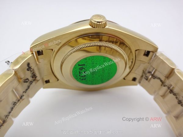 Rolex Sky Dweller Replica Wristwatch Yellow Gold Arabic Markers 40mm 4