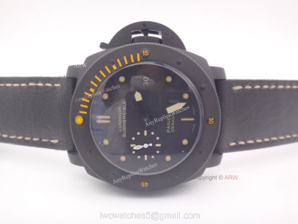 Panerai Luminor Submersible Ceramica PAM508 Replica Watch Brown Markers 4