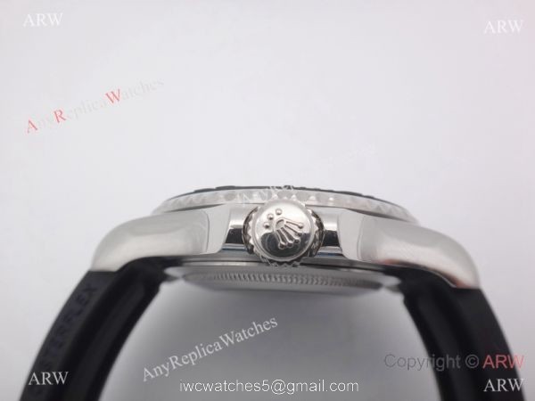Copy Rolex Yachtmaster Watch SS Case Rubber Watch 4