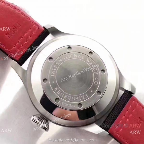 IWC Big Pilots 7 days Muhammad Ali Replica Ss Black Nylon Watch 4