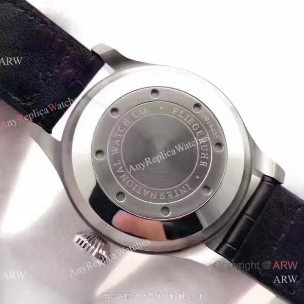 New IWC Big Pilots 7 days Muhammad Ali Watch SS BlueBlack Dial 4