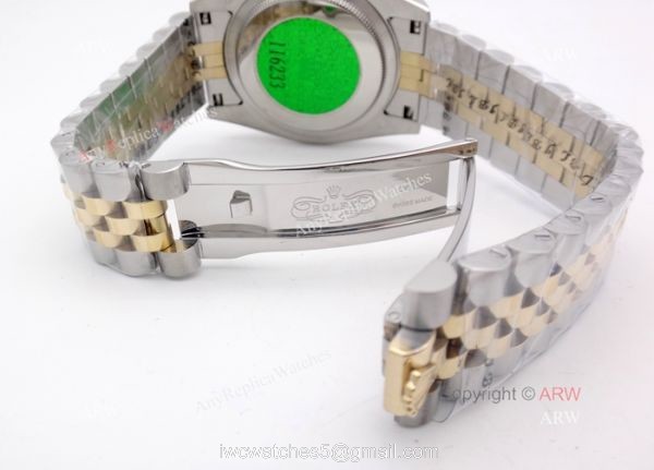Rolex Datejust Jubilee 2-Tone Arabic Markers Watch Rolex 16233 Fake 4